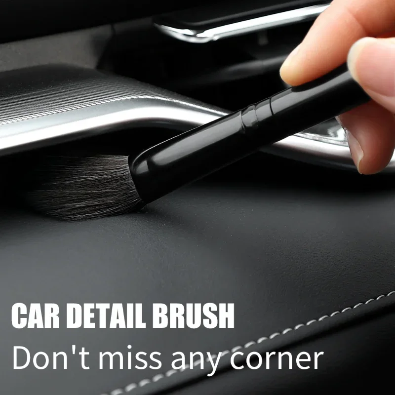 Car Auto Detailing Brush Ultra-Soft Auto Interior Detail Brushes Car Dash Duster Brushes with Synthetic Bristles Car Cleaning