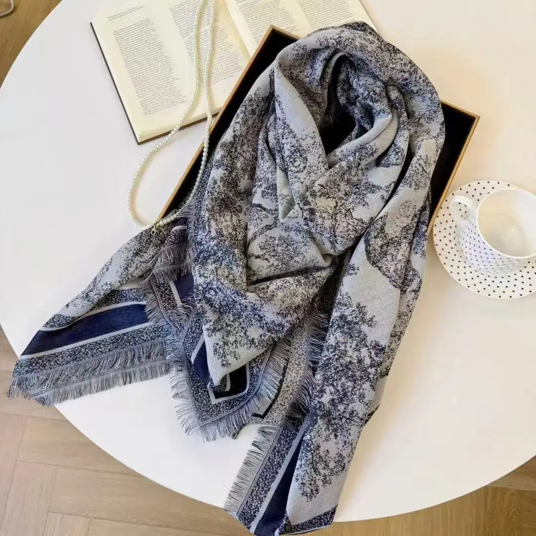 

2025Зимний теплый женский шарф из искусственного кашемира, контрастный цветной утолщенный шарф для пар, модный стиль, внешняя шаль