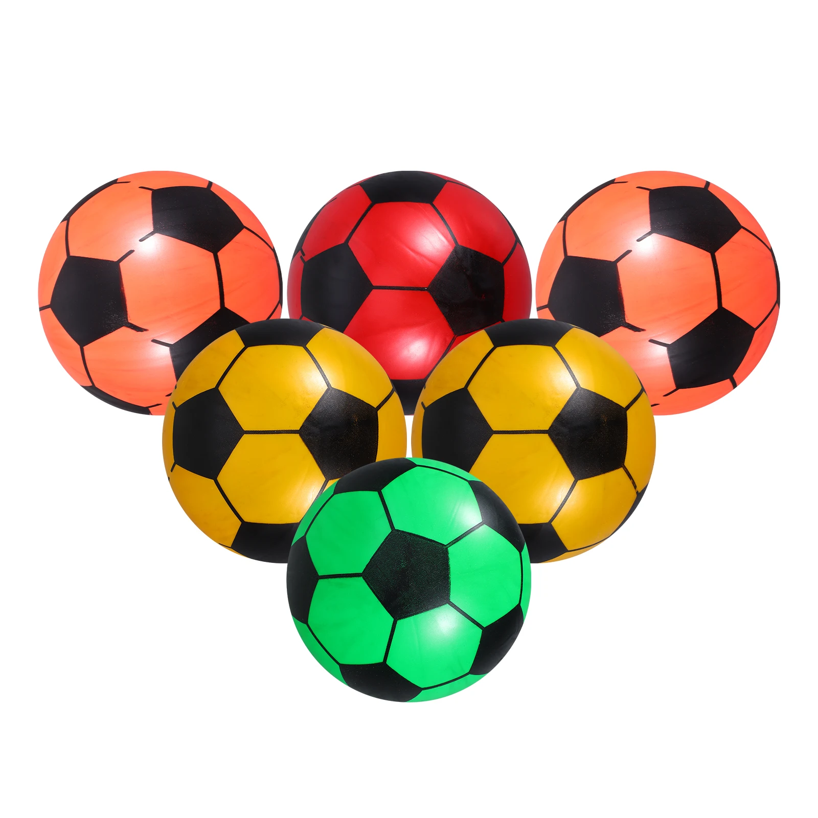 

6pcs Inflatable Soccer Balls 20cm Diameter Kids Toys Party Favors Beach Decorations Mini Football Toys