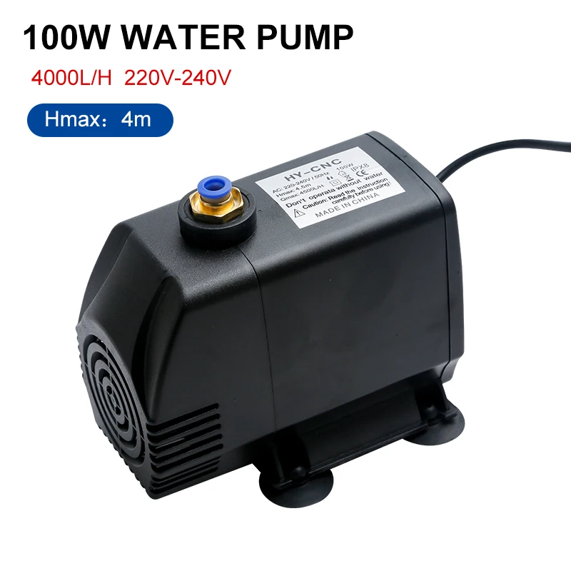 

100W 4.0m Multifunctional Submersible Pump 4000L/H Fountain Pump Filter Garden Pond Aquarium Fish Tank Water Pump 220V-240V