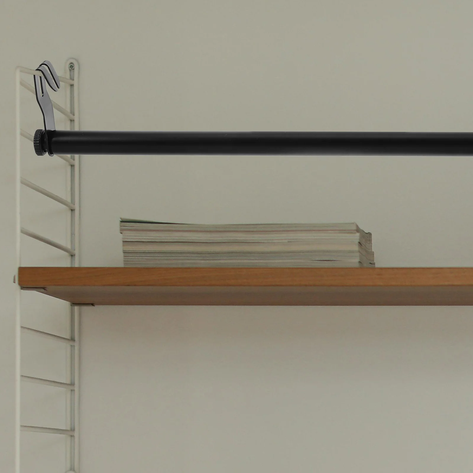 40 سنتيمتر الثقيلة معلقة خزانة قضيب الكربون الصلب الملابس تجفيف الرف لا الحفر تصاعد لوحدات رفوف الأسلاك خزانة