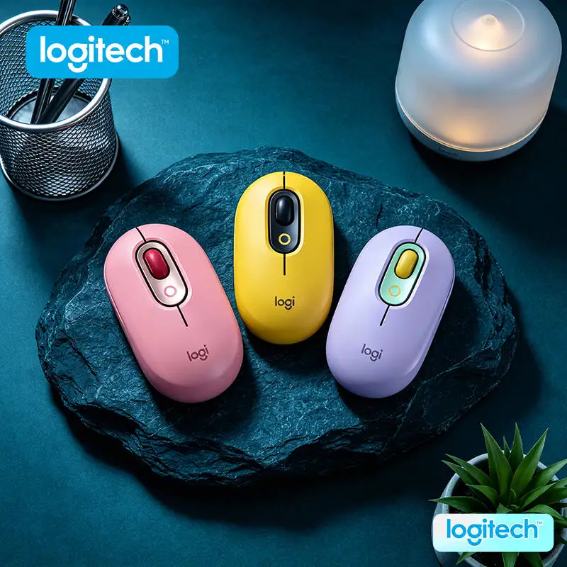 

Logitech M350 POP Pebble Wireless Mouse Magnetic Receiver Storage High-Precision for Practical Shoulder Bag and Crossbody Bag