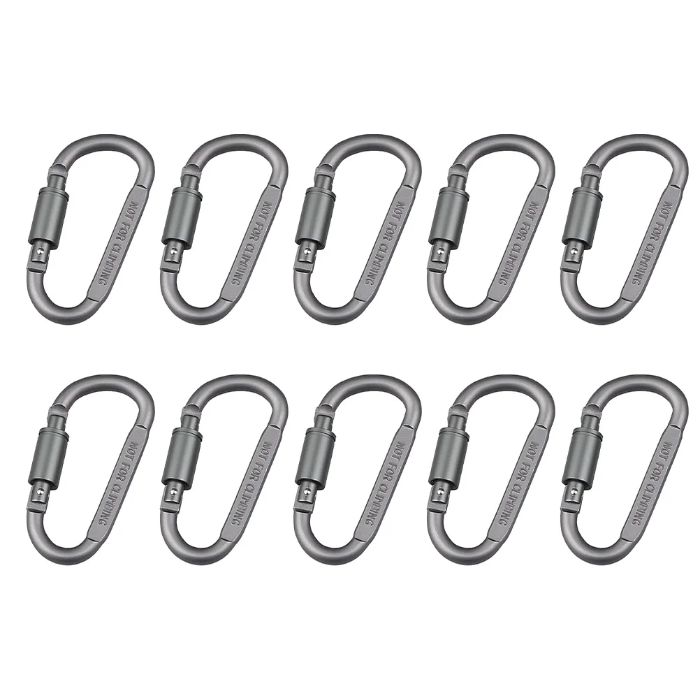 Hiking Carabiner Mountaineering Buckles Hammock Outdoor Hook Aluminum High Strength Snap Clip Heavy Duty Hooks