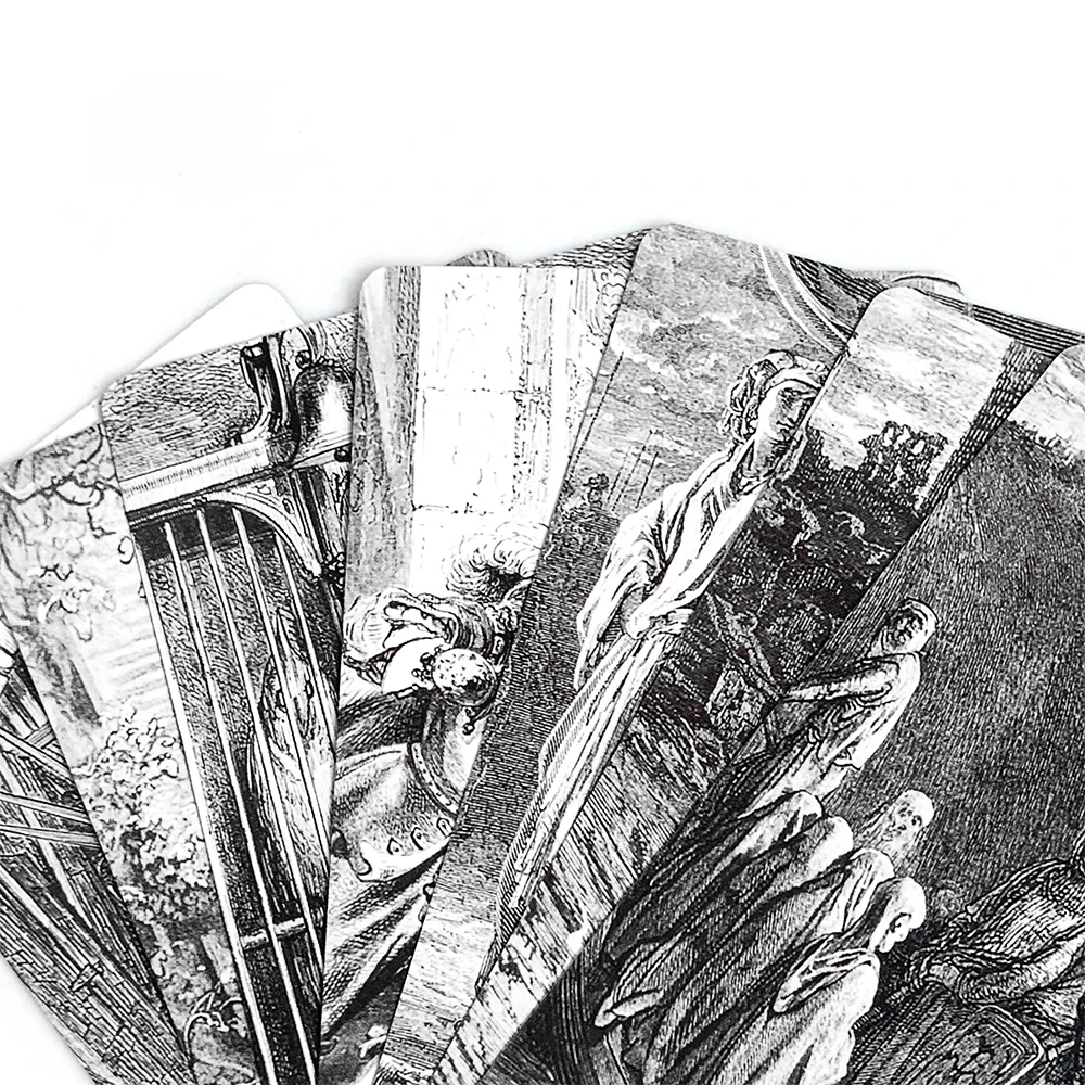 Gustave Dore بطاقة التارو 78 قطعة بطاقات ألعاب لوحية للحفلات للعائلة والأصدقاء الترفيه النسخة الإنجليزية بطاقات ألعاب العرافة #5