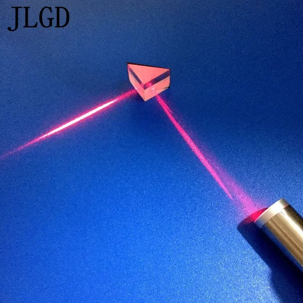 Optical Right Angle Prism 15mm Internal Reflection With Aluminum Reflective Coating And Black Paint K9 Glass