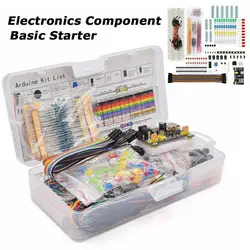 Electronic Components Kit Pack Starter DIY Project For Arduino R3 Common Capacitors Resistors Capacitors 830-well Breadboard