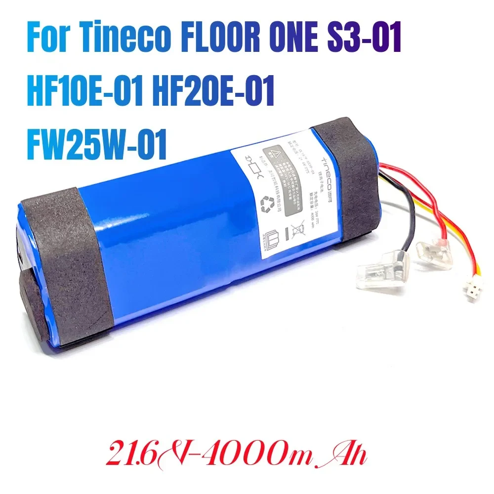 Imagem -04 - Bateria para Aspirador de pó Teleco Floor One 1.0 Fw25m01 Fw25w-01 Fw09010ecn Hf10e-01 Hf20e-01 S3-01 100 Original 4000mah