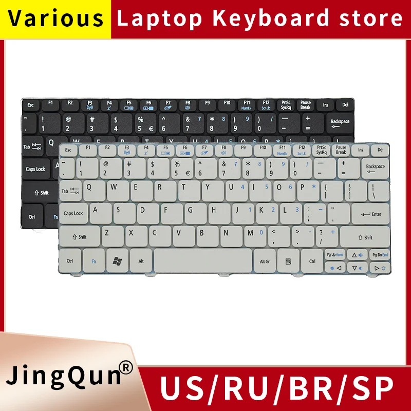 

US/RU NEW For Acer FOR Aspire One D255 D257 AOD257 D260 D270 521 532 532H 533 AO521 AO533 NAV50 Laptop Keyboard