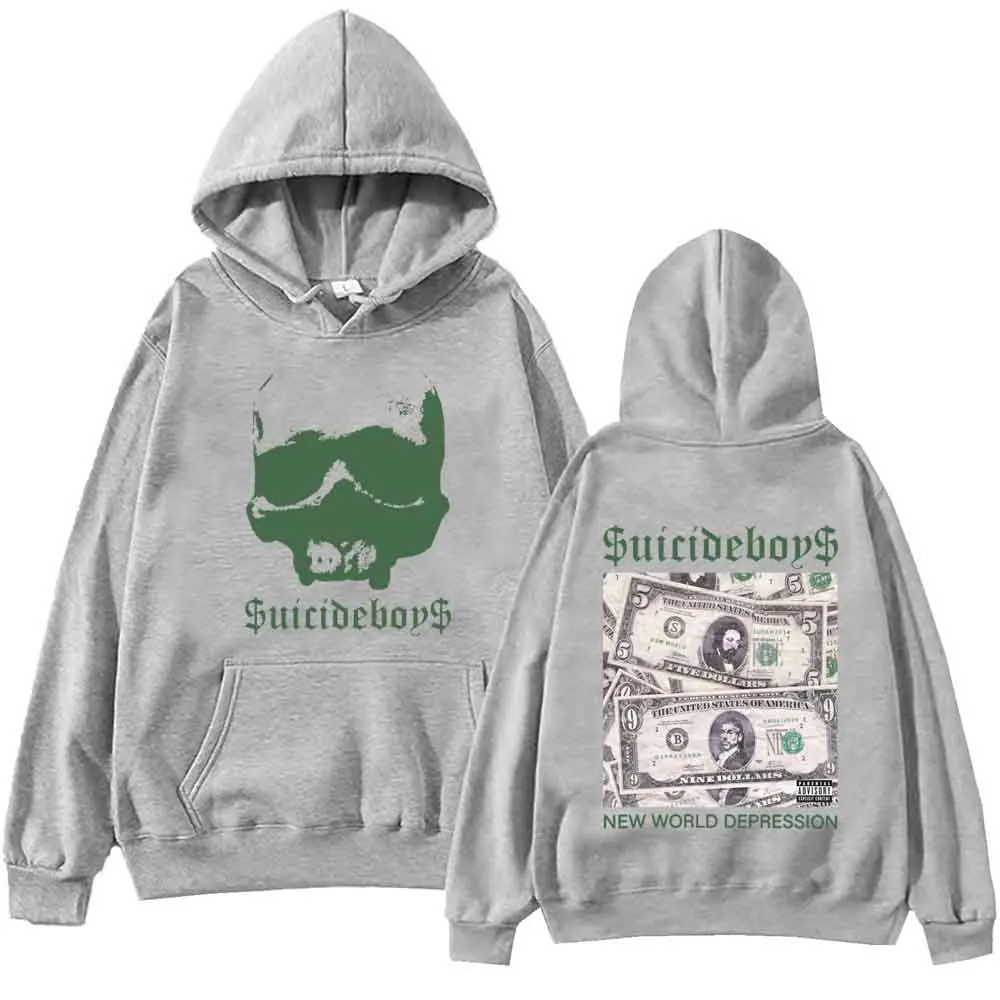 Suicideboys Harajuku Hip Hop Pullover, Novo Mundo Depressão Hoodie, Tops Camisola, Fãs Presente