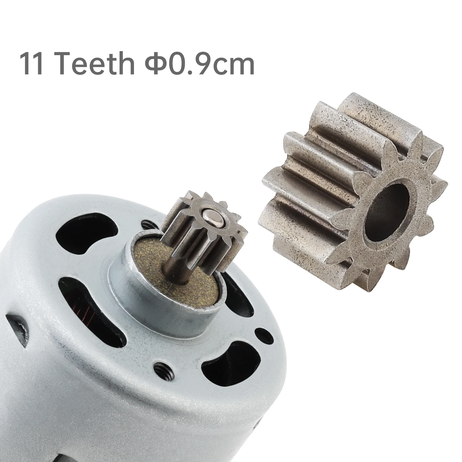 

11 Teeth Replaceable RS550 DC Motor Gear 10.8V 12V 14.4V 16.8V 18V 21V 25V 11 Teeth RS 550 DC Motor Gear