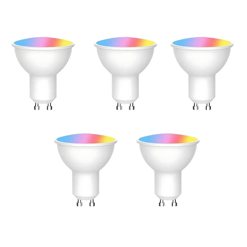 

5 шт. Tuya Wi-Fi GU10 умная светодиодная лампа с регулируемой яркостью 6 Вт 220 В Smart Life App Control прожекторная лампа работает с Alexa Google