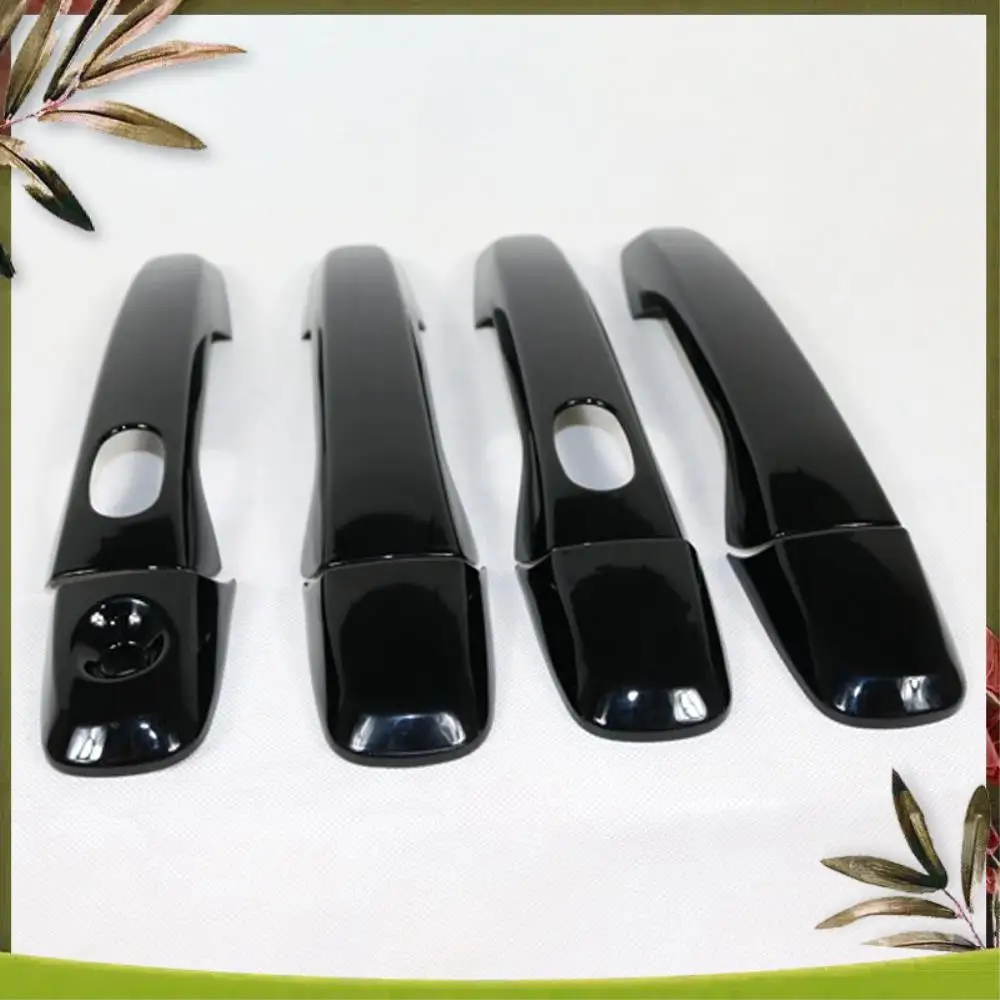 

A83R-4PCS ABS Outer Side Door Handle Cover Trim With Smart Hole For Ford Explorer 2011-2018