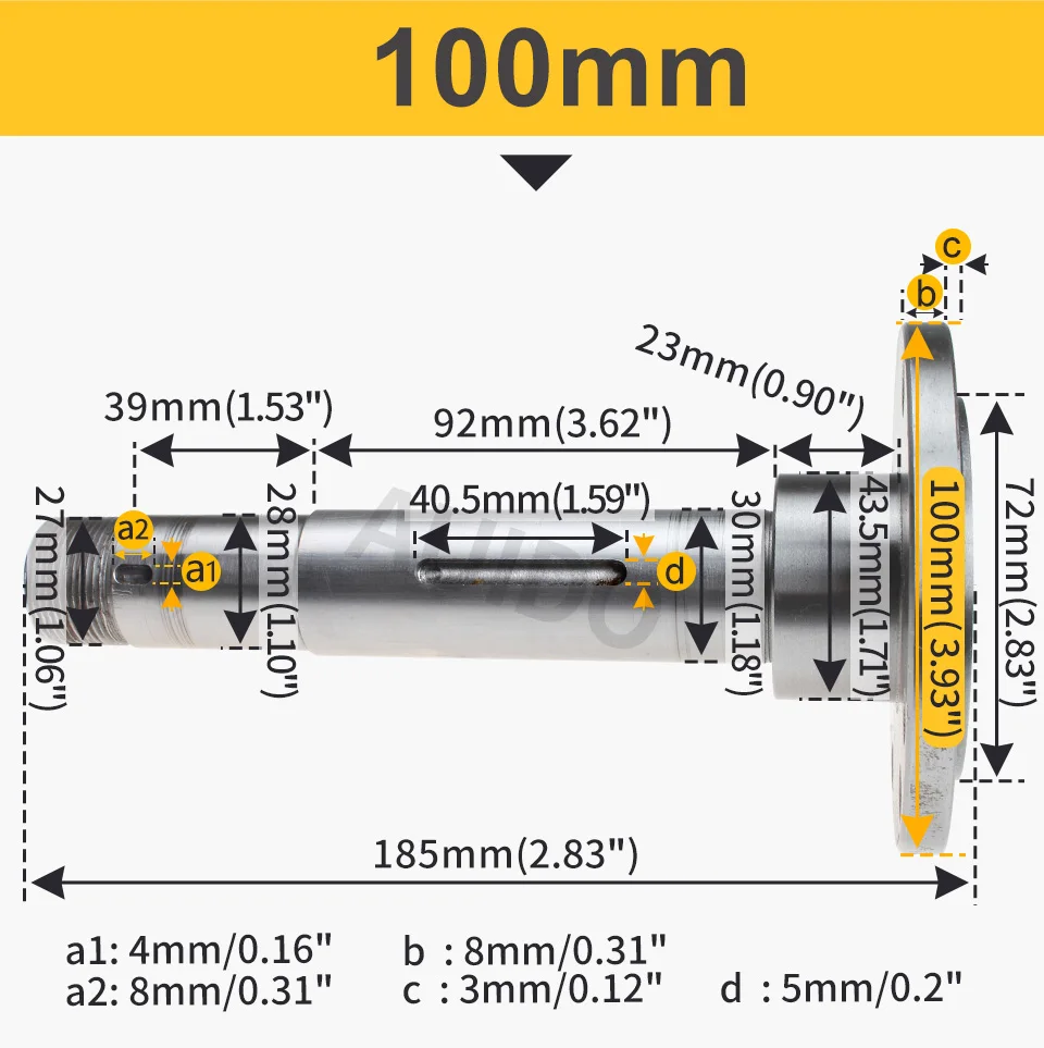 Chuck Flange 80mm 100mm MT3#  Lathe Spindle CJ0618&Grizzly G0765 Lathe Spares