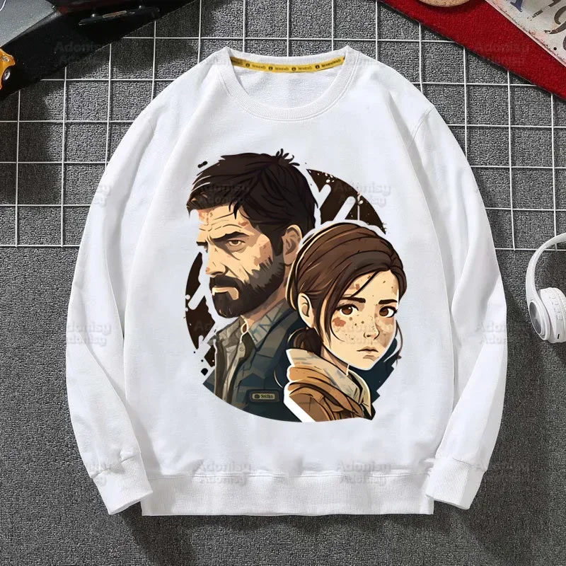 I Love Ellie Williams Men Hoodie Autumn Hip Hop Streetwear Men Pullover Sweatshirts Hoodies Mens White Color Hoodie Male