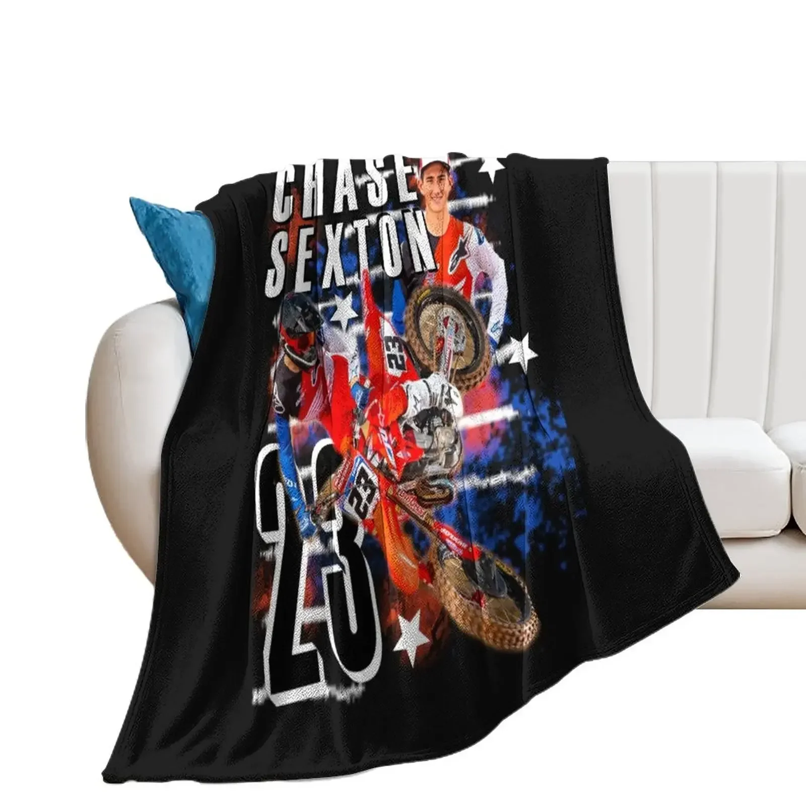 Chase Sexton #23Motocross Supercross- SUPERCROSS CHAMPION SUPERSTAR SUNDAYS TSHIRT Throw Blanket Polar Luxury Throw Blankets