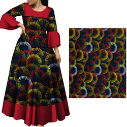 2024 Africain Ankara Batik Wax Fabric Fashion Printed Colorful Fabric Sewing Dress Tissu  DIY   100% Cotton Quality