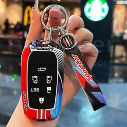 Racing Style Car Key Case Fob Cover for TOYOTA Sienna Senna RAV4 VENZA Mirai Hybrid Vehicles Alphard PREVIA Voxy Vellfire Noah