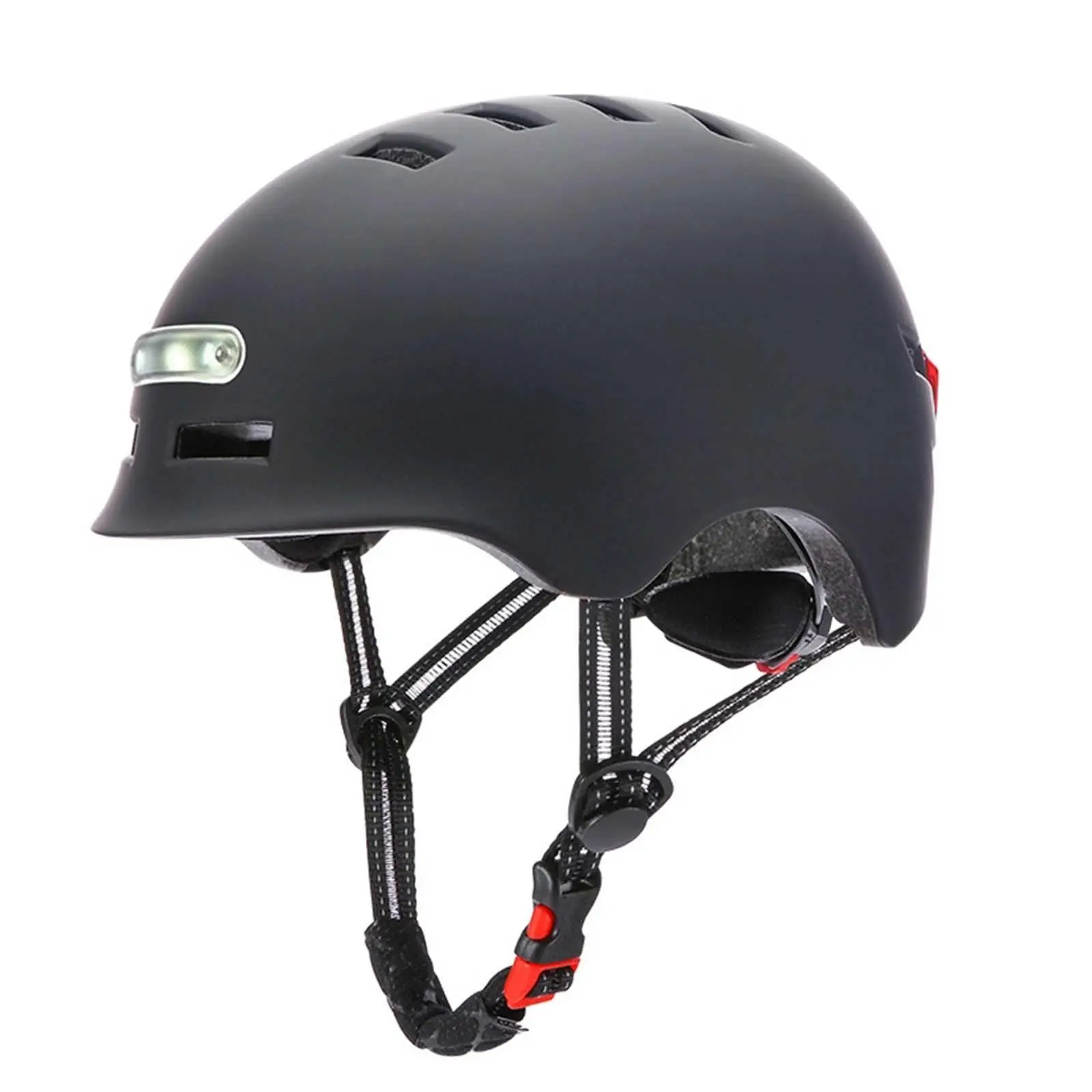 Capacete de equitação de bicicleta elétrica unissex com luz piscante capacete de scooter de segurança para adultos tamanhos s m l xl pc material eps