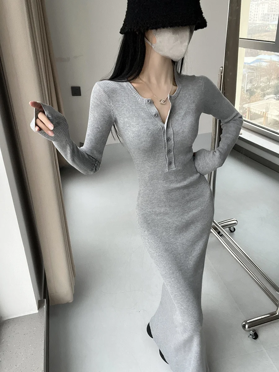 

Сексуальная облегающая длинная трикотажная юбка-трапеция с высокой талией, тонкий материал, весна Faion Ele, женская длинная юбка-ботинка...