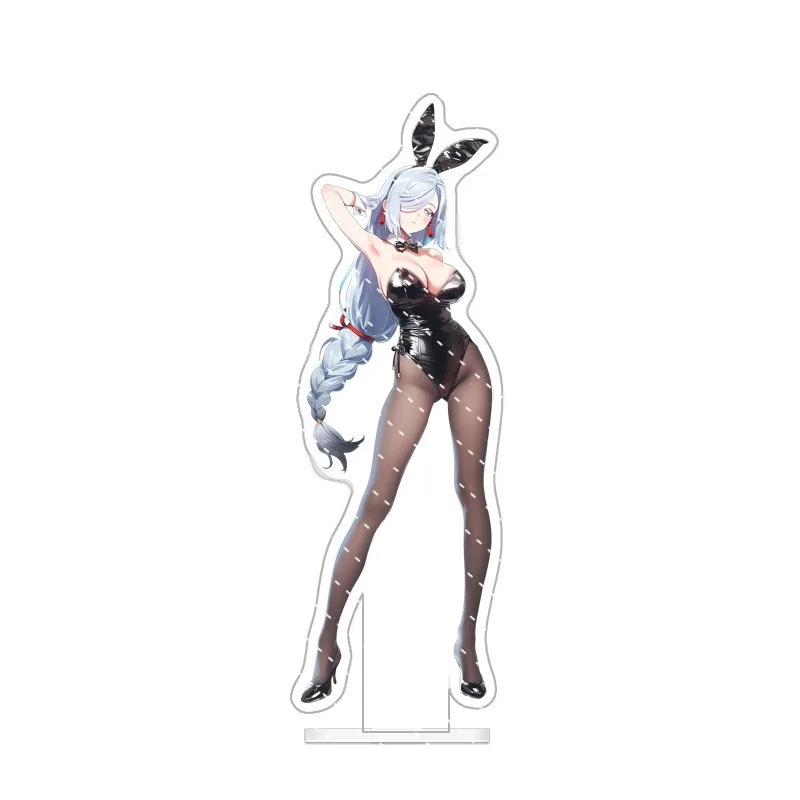 Anime Game Yuan Shen Impact Acrylic Standing Sign Desktop Model Ornament Props Collection Sexy Girls Black Silk Series Keychain - view 2