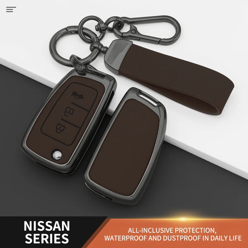 

Car Folding Key Case Cover Shell for Nissan X-Trail Qashqai J11 Juke Murano Micra Tiida Maxima Altima Kicks Protector Keychain