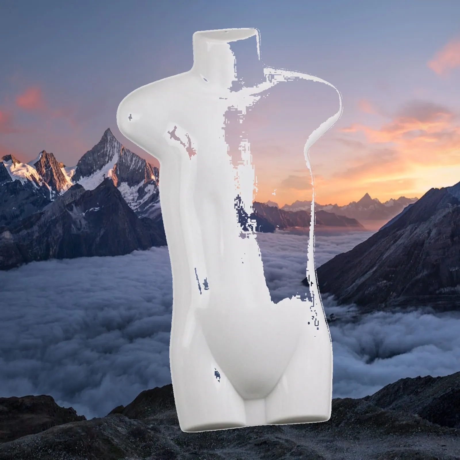Child Mannequin Torso Model with Rotating Hook for Sweater Jacket Shirt Display in Shop Window