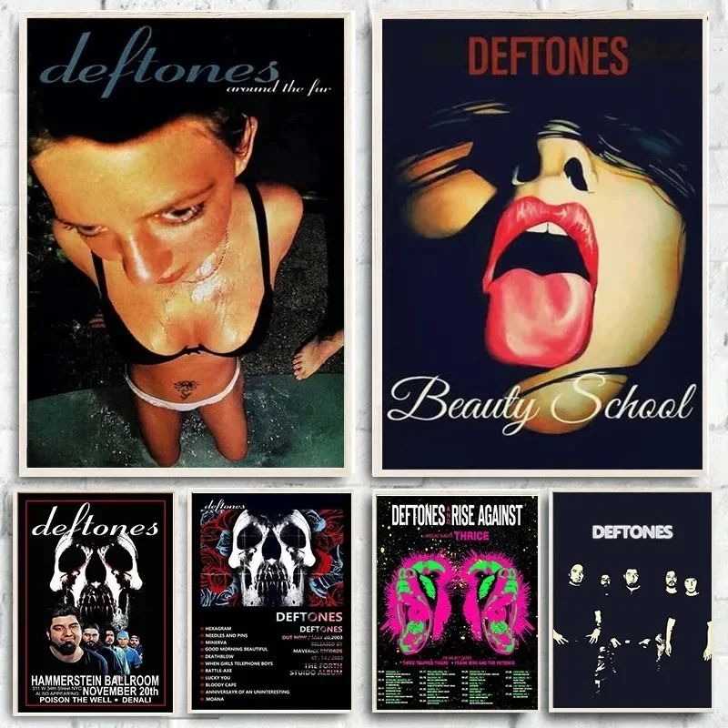 Vintage Deftones Band Music Album Poster Print Wall Art Canvas Painting Modern Popular Singers Pictures for Home Bar Decor Gifts