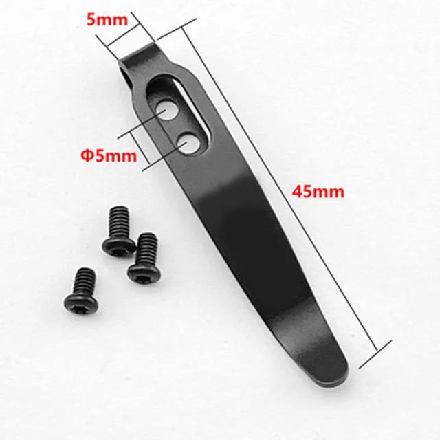 1piece Back Clip for DIY Folding Pocket Knife Tool DIY Accessories Multi Design Back Clip Custom Folding Knife Back Clip Holder