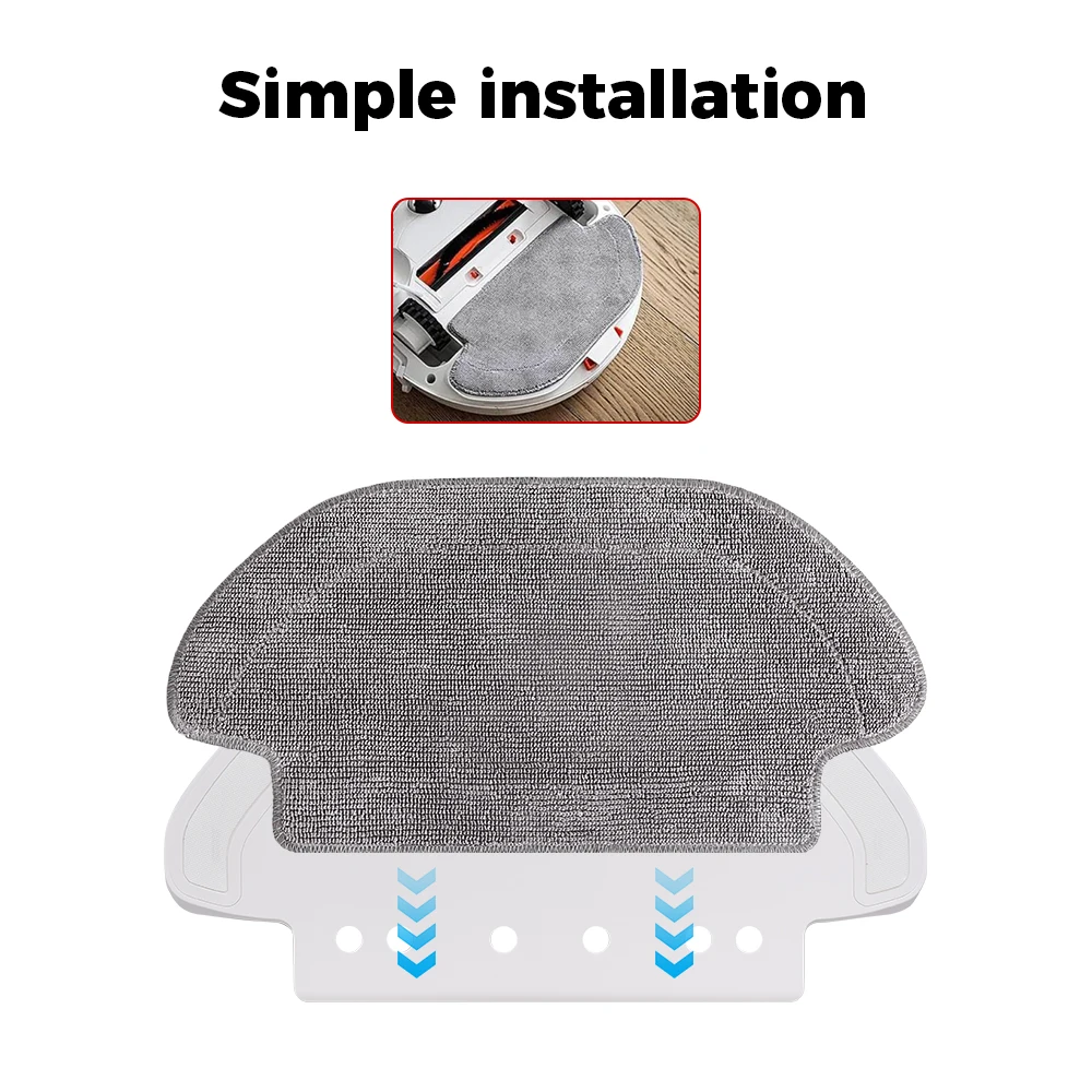 Ткань для влажной швабры для Xiaomi Mijia Mop 2S/Pro/P/3C/LDS STYTJ02YM/ VIOMI V2Pro/V3SE/S10EUS/S12, аксессуары для пылесоса, часть