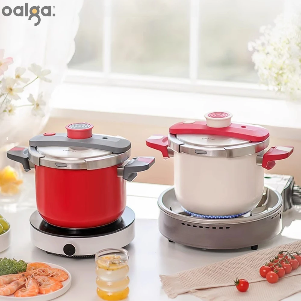 

Premium 304 Stainless Steel Pressure Cooker Official Flagship Store Safe for Gas Induction Cookware Autoclave Ninja Foodi 압력밥솥