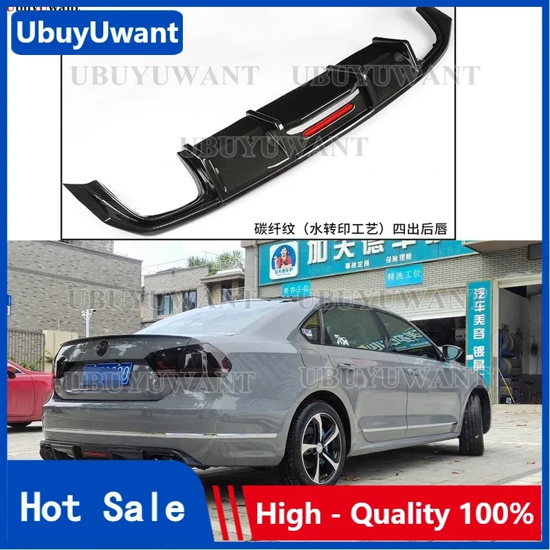 

For Volkswagen Passat B7 USA 2011-2017 Passat NMS Car Rear Bumper Diffuser Spoiler Lip Splitter Rear Bumper Lip Protector Guard