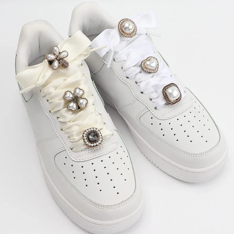 1 Stück Diamant-Applikation für Freizeitschuhe, Dekoration, Clip für Damen, luxuriöse Perlen-Blumen-Schnalle, Schnürsenkel, Zubehör für Mädchenschuhe