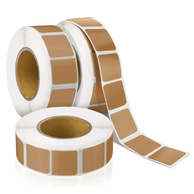 3 Rolls Targets Pasters Self Adhesive Targets Stickers, 3000pcs 0.85In Kraft Paper Targets Labels for Archerys