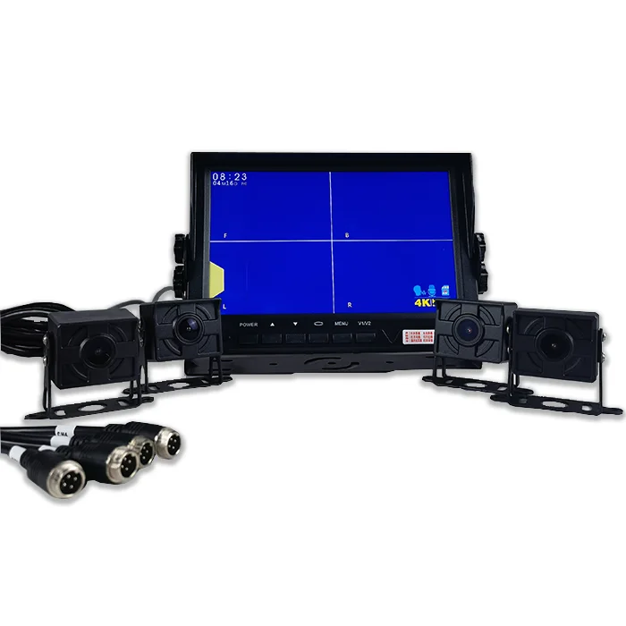 4 Channel 36v Digital Rear View Camera for Truck Car Parking System Camera  Car Camera Mdvr 8.0 Inch