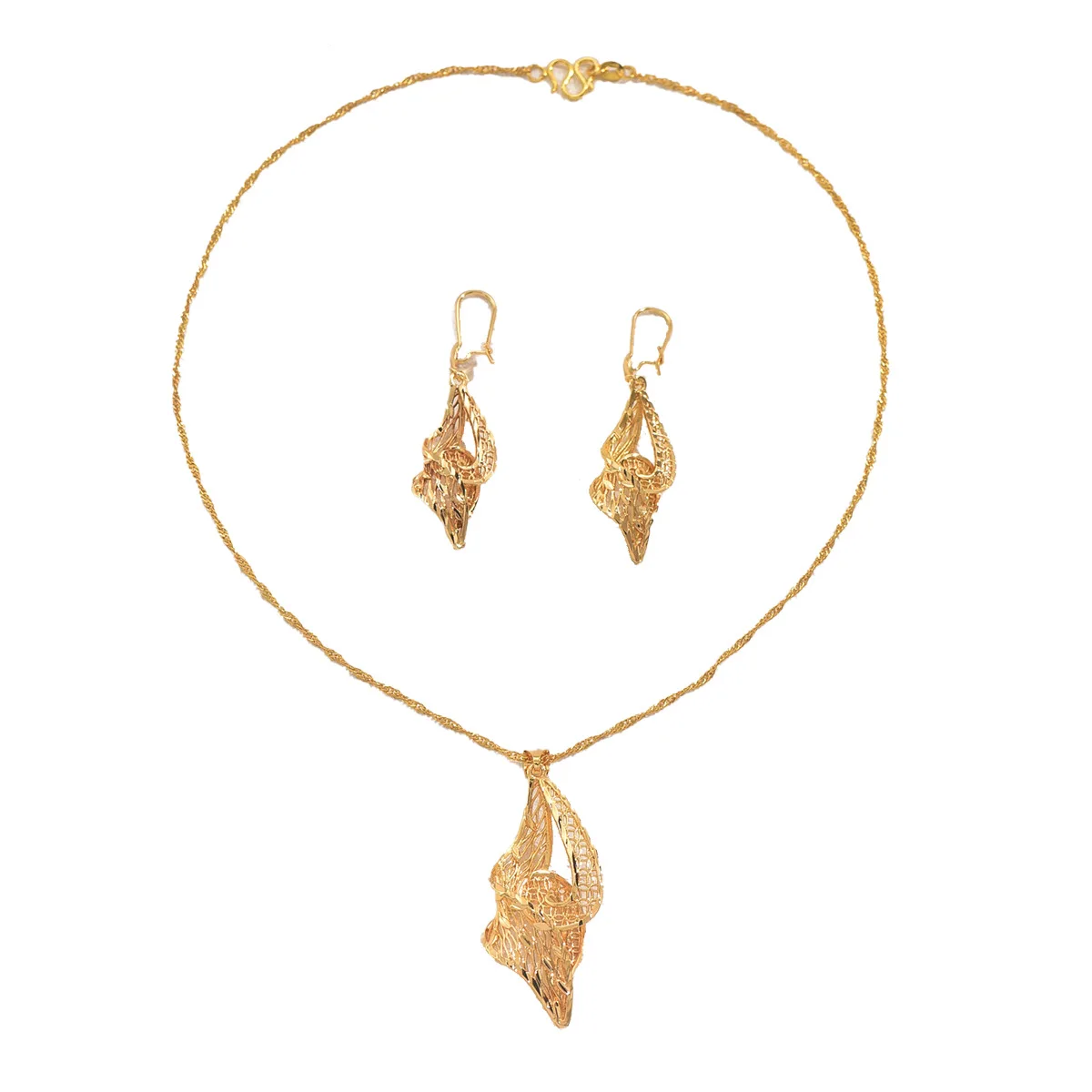 Новые женские серьги и ожерелья 2025 года, универсальный и высококачественный комплект