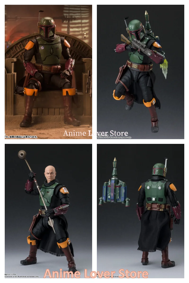بانداي الأصلي SHFiguarts SHF حرب النجوم Din Djarin Boba Fett Mandalorian anakin skywalker ألعاب شخصيات الحركة نموذج قابل للجمع