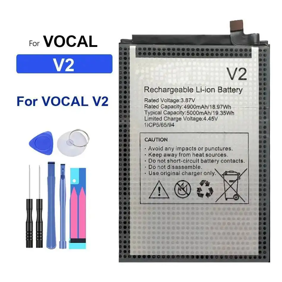 

5000Mah Mobile Phone Battery Premium Replacement For Vocal V2