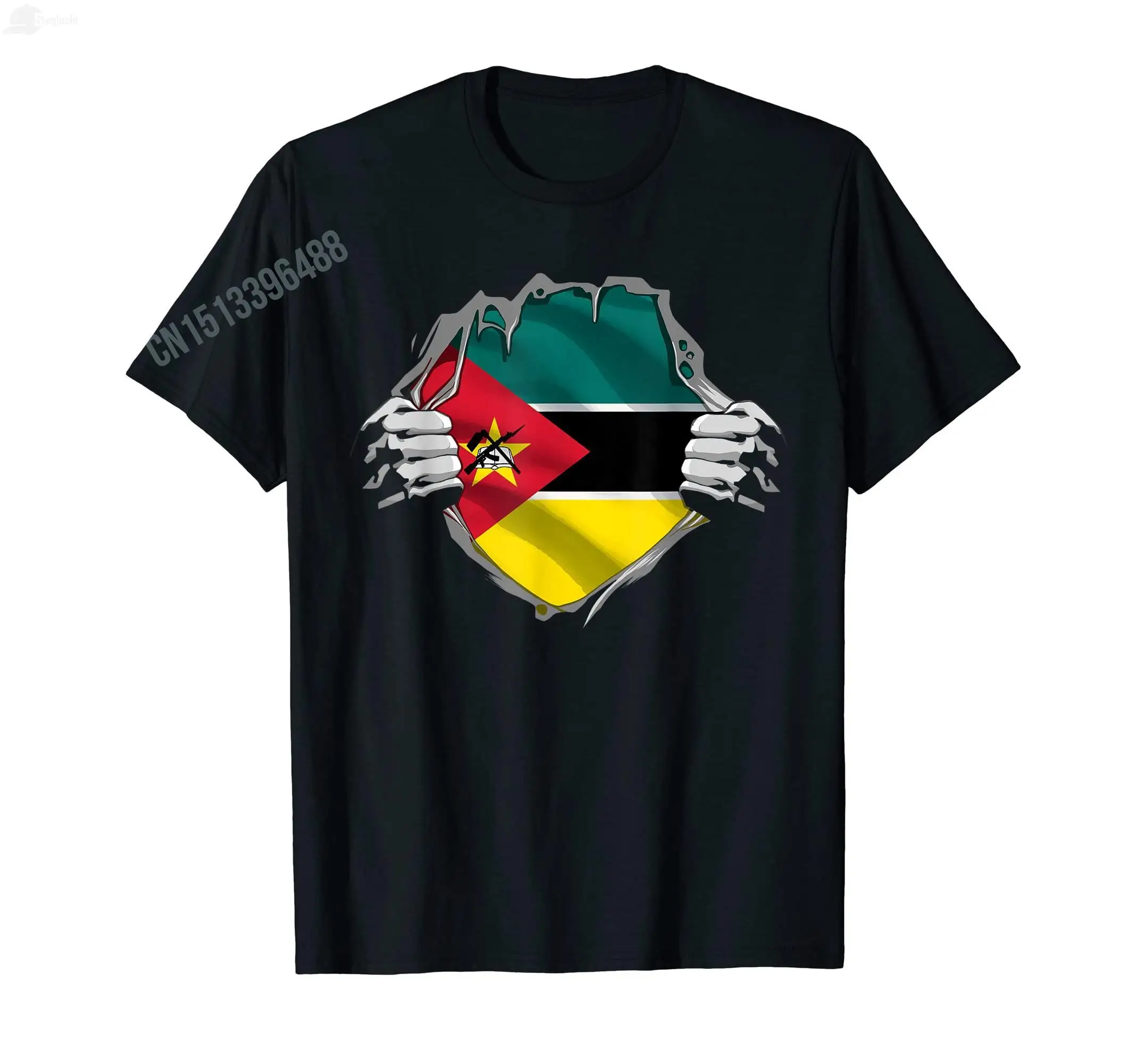 2025 Summer Mozambique Flag Mozambican AK 47 T-Shirt For Men Women T Shirt Hip Hop Tops Cotton Tees