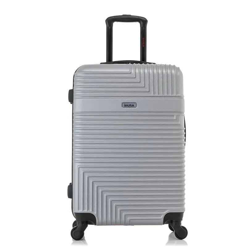 New Luggage Stylish & Lightweight Hardside 24 inch Sand Resilience Spinner Luggage