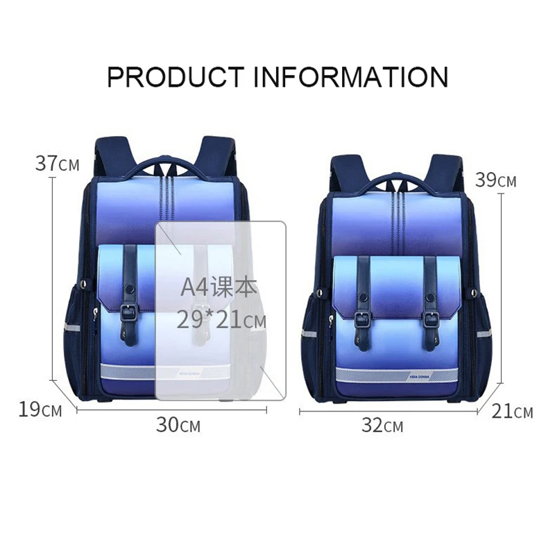 Mochila ortopédica para niños y niñas, morral escolar con patrón, ideal para estudiantes, novedad