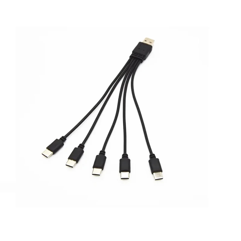 Caricabatteria 1 in3 1 IN 5 caricabatterie USB da uno a tre con tre Micro interfaccia per batteria Drone E88 E99 S6 Q9 L900pro Uav