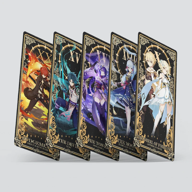 

22Pcs Game Game Genshin Impact Tarot Card Yae Miko Raiden Shogun Kaedehara Kazuha Playing Card Cosplay Props Anime Tarot Card Ch