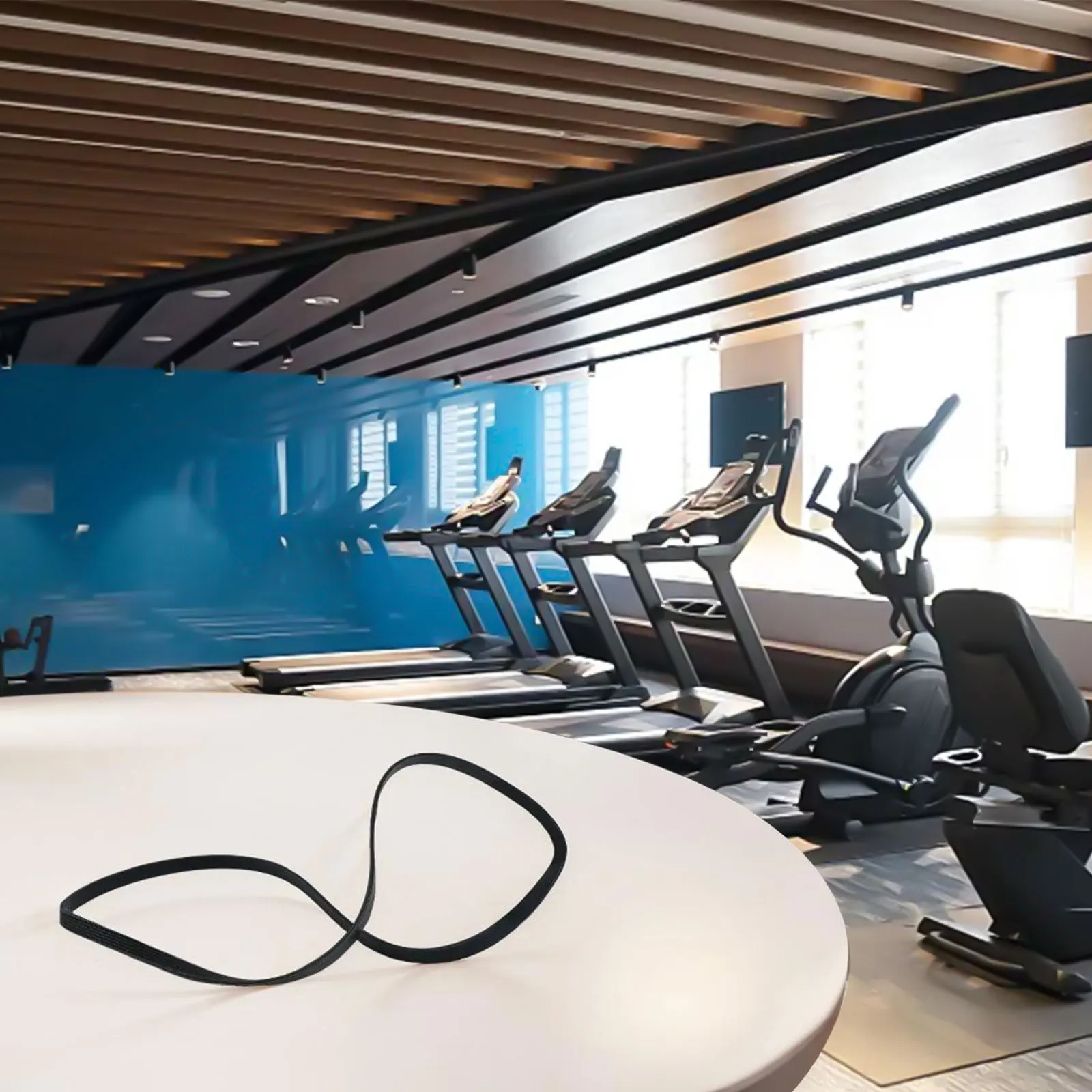 

Для велотренажеров, стабильная работа, ремень для велотренажера, черный сменный ремень для велотренажера, термостойкость Mtb