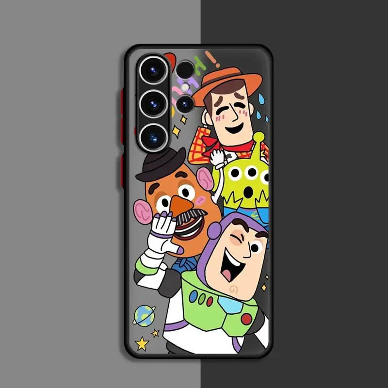 Disney Toy Story Buzz Woody phone cases for Samsung Galaxy S23 Ultra case S20 9 S24 S21 FE Note20 S10 S22 10 Luxury Matte Cover