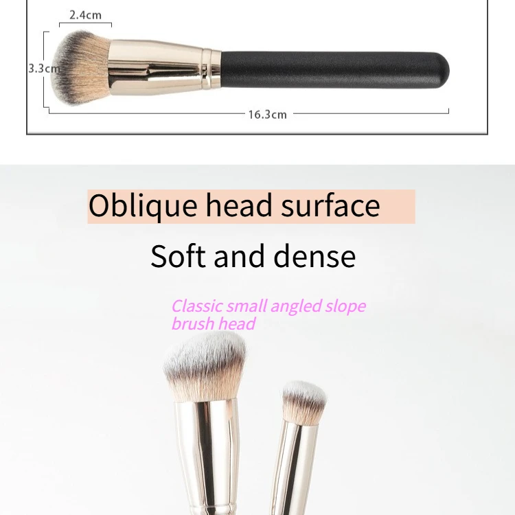 3-teiliges Concealer-Pinsel-Set mit rundem Kopf, weich, hautfreundlich, für Foundation, Make-up, Puder, Rouge, Pinsel, kein Pinsel, Markierung, Beauty-Tool