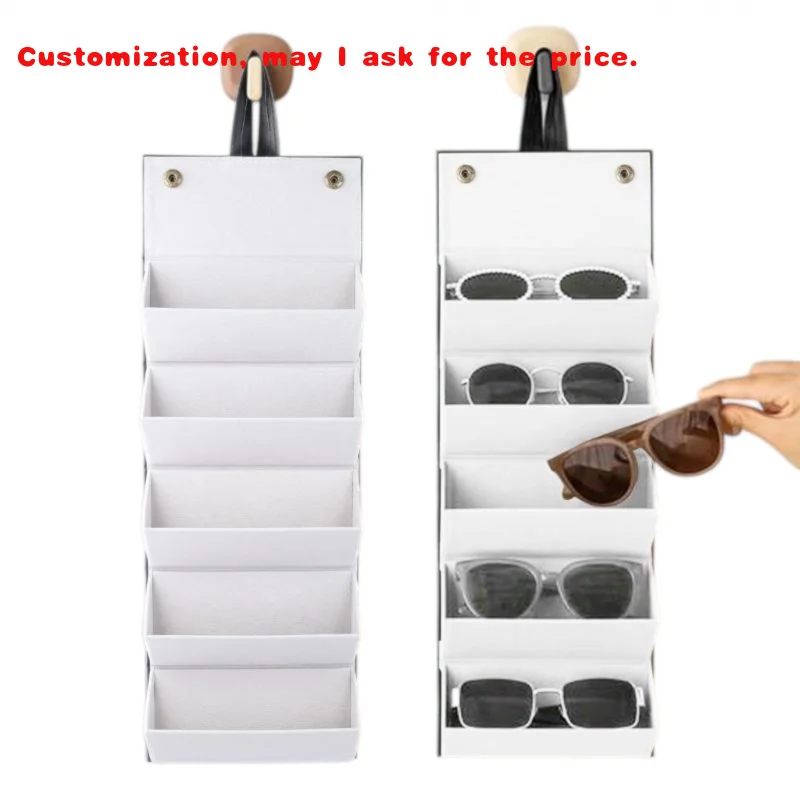

custom.France Design Fashion Leather Glasses Display Rack Wall Hanging Storage Sunglasses and Eyewear