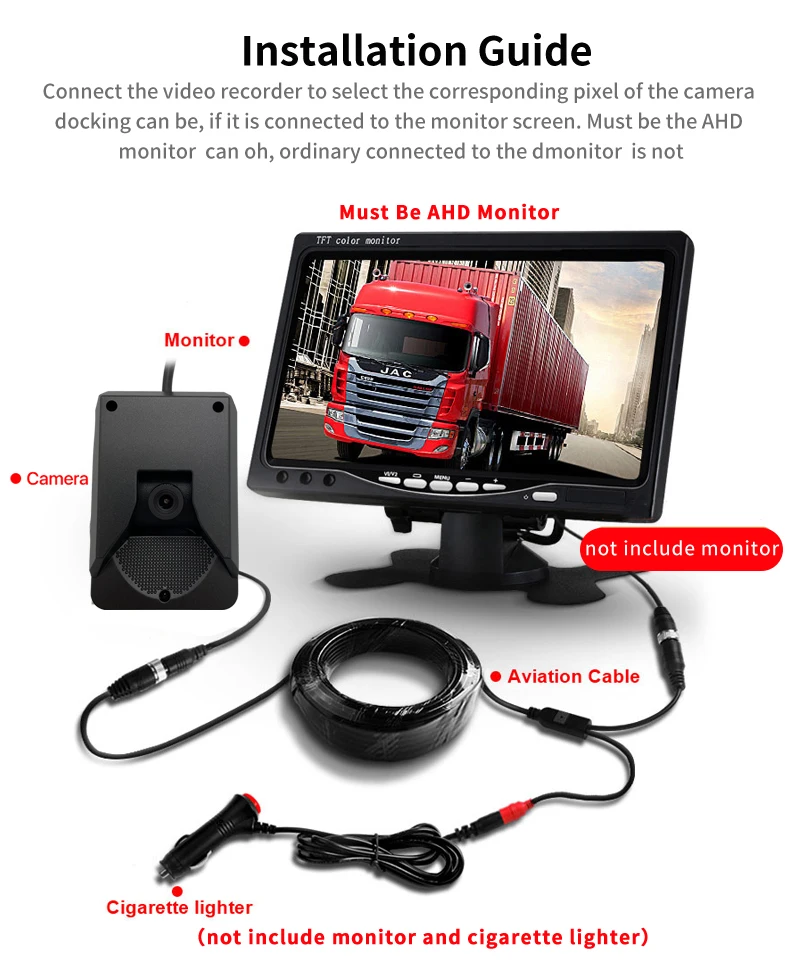 HD 1080P ADAS On-Board Dash Camera – 12V Road Warning & Lane Departure Safety System for Taxis, Trucks & Commercial Fleets image