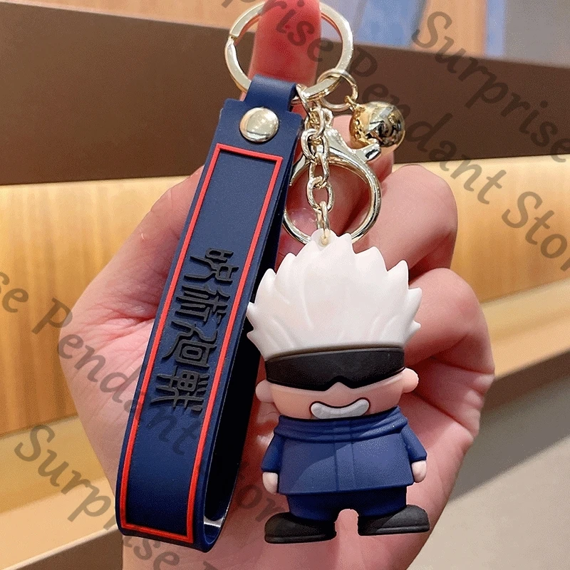 Anime Jujutsu Kaisen ambitus Satoru Gojo Ryomen Sukuna Fushiguro Megumi colleagues cute Silicone doll pendant keychain gift