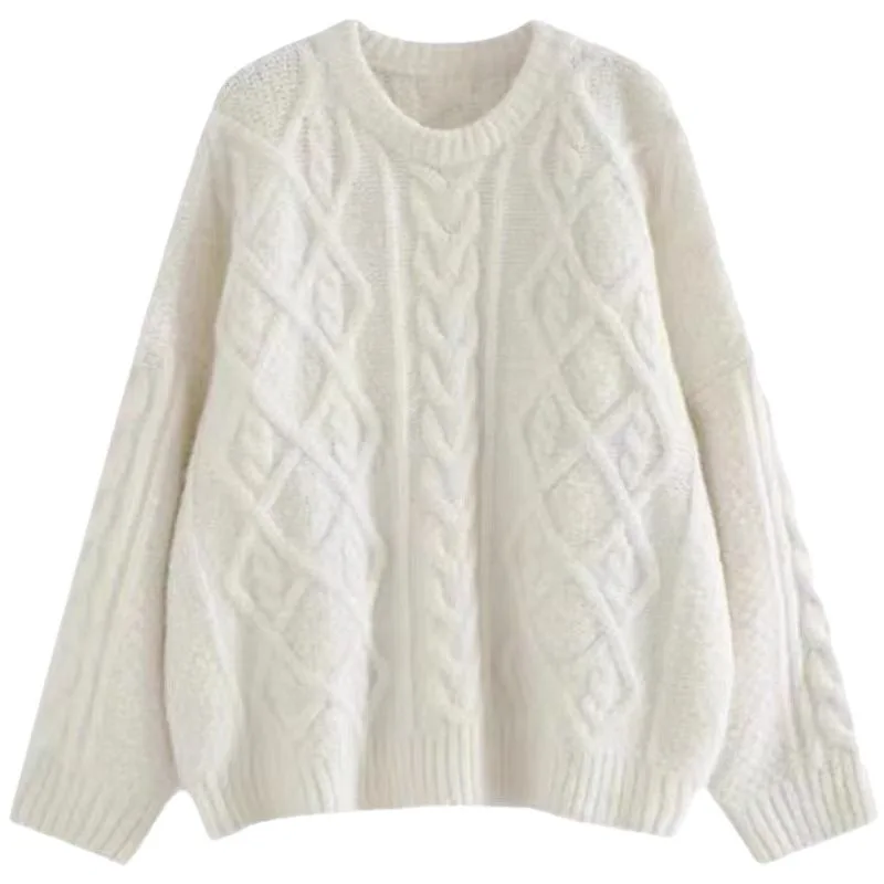 Bild 6: Sweaterwoman Kleidung 	 StrickwarenDamenpulloverWinterpulloverFried Dough Twists Pullover Sweaterwarm Base Coatsoft