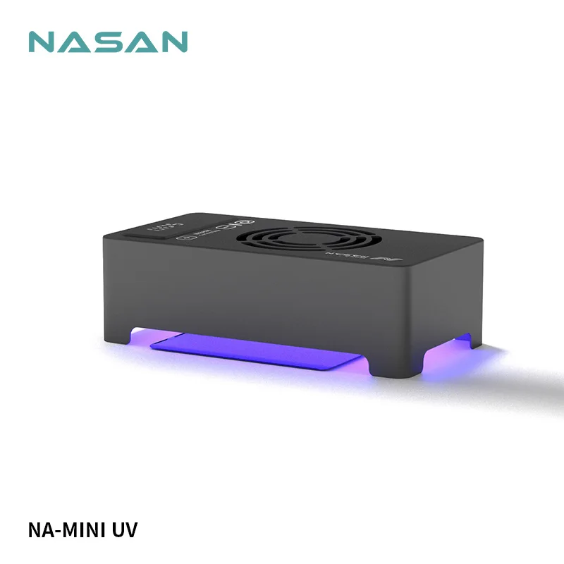 NASAN MINI UV Curing Box 22Leds Purple Light Source Curing Light Shadowless Glue OCA Curved Screen Curing Lamp Phone Repair Tool